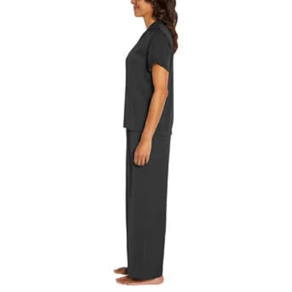 XL Black Satin Pajamas Banana Republic Coord Set - Picture 4 of 8